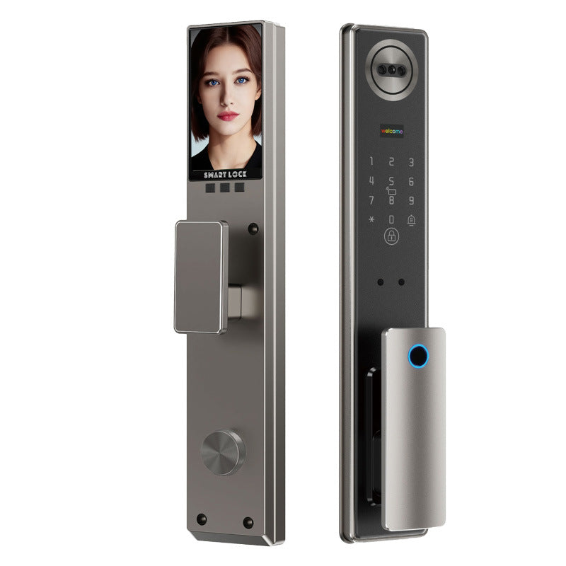 Smart Lock Facial Recognition Fingerprint Door Lock Remote Intercom