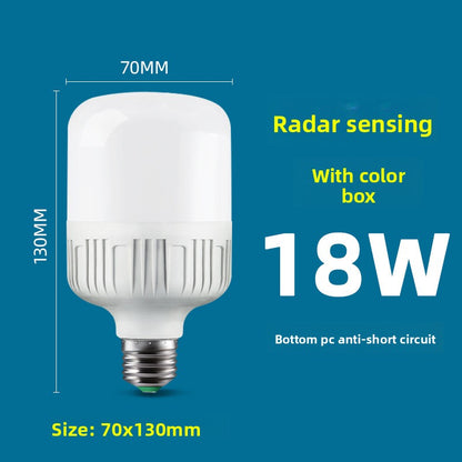 Smart Motion Sensor Voice Control LED Light Bulb