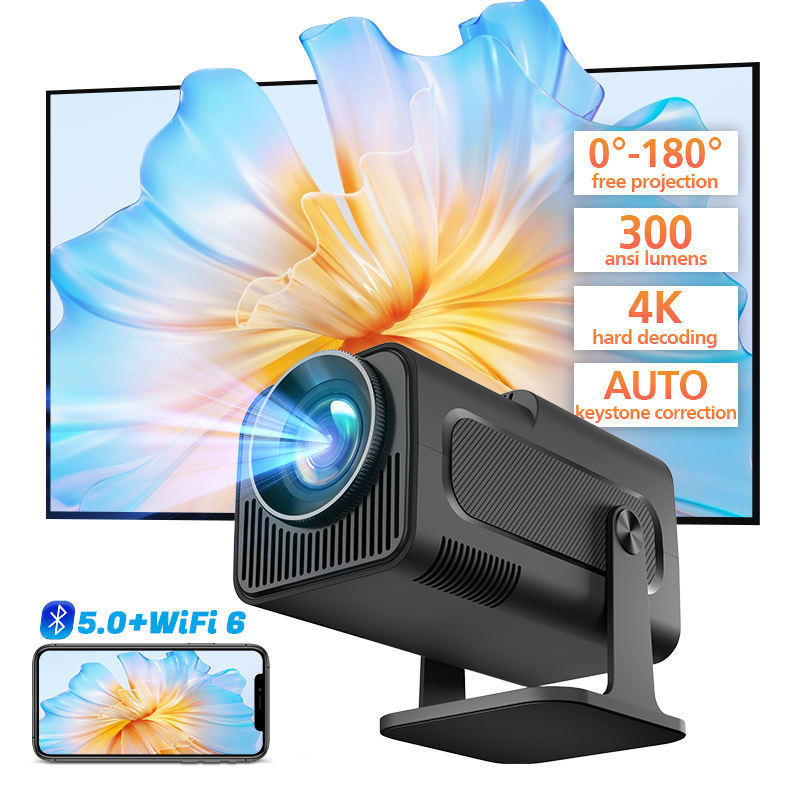 Smart Portable Home Projector with 4K Support