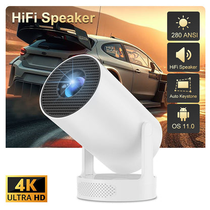 Smart Portable Home Projector with 4K Support