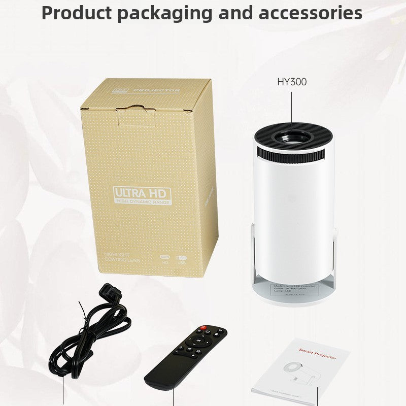Smart Portable Home Projector with 4K Support