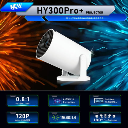 Smart Portable Home Projector with 4K Support
