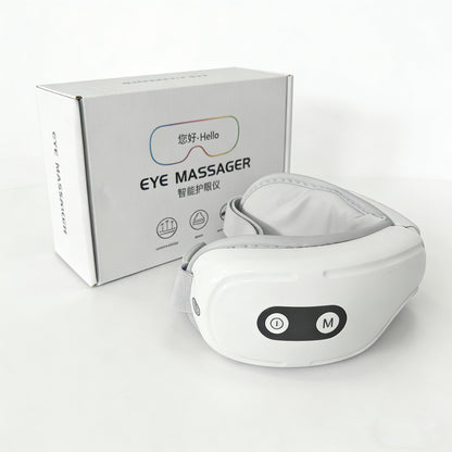 Smart Rechargeable Eye Massager with Heating Vibration