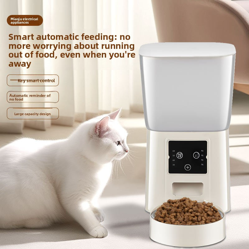 Smart remote-controlled automatic pet feeder