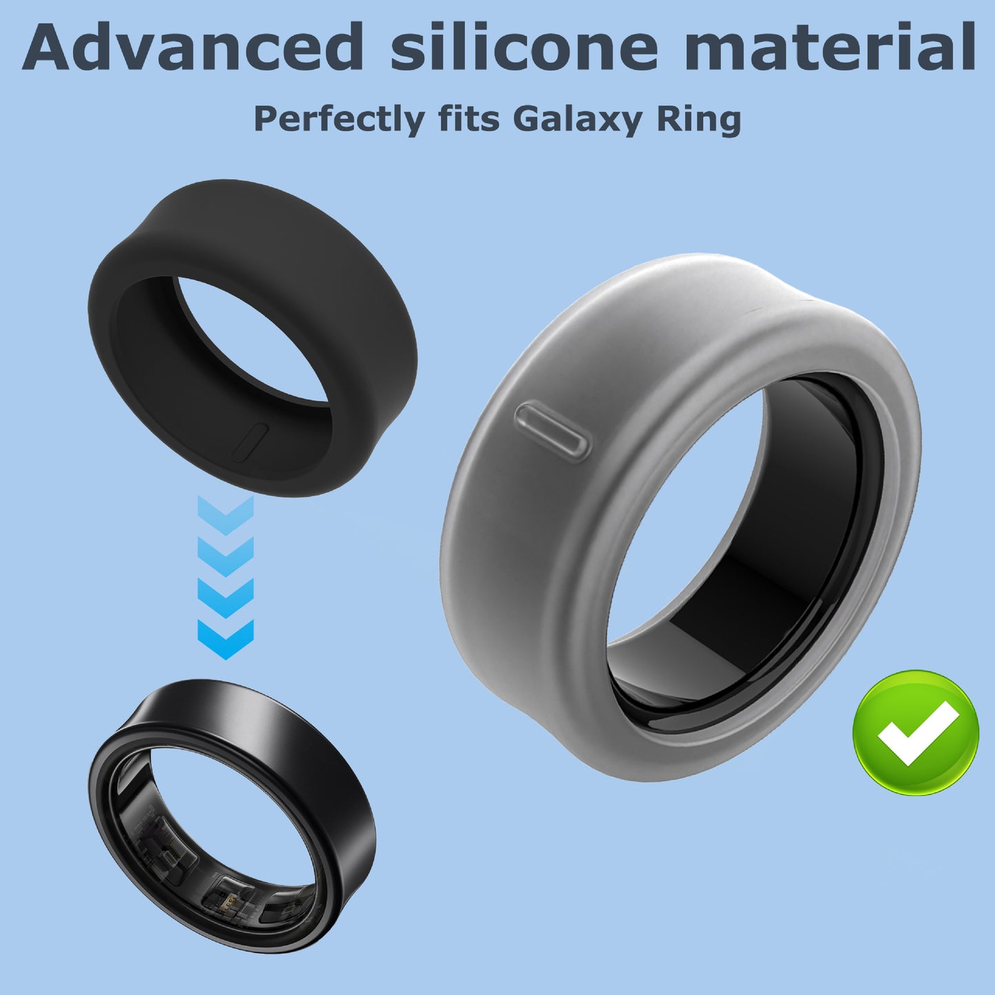 Smart Ring Protective Case, Universal Ouar5 Generation Silicone Ring Case
