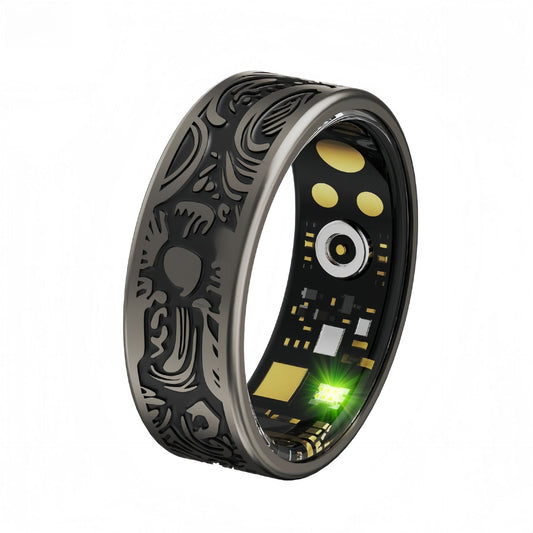 Smart Ring W9 Unisex Health Fitness Tracker Heart Rate Blood Oxygen Sleep Monitor