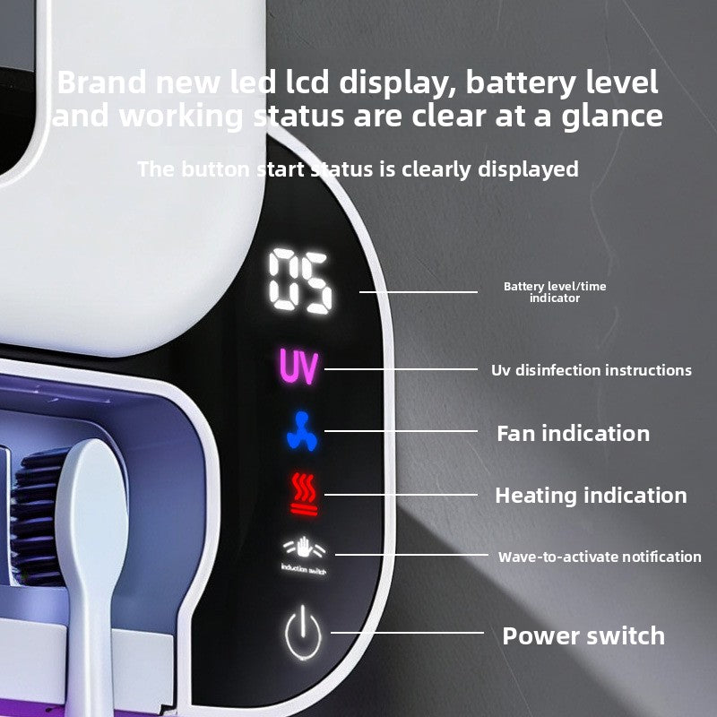 Smart Sensor Toothbrush Sterilizer with UVC Drying