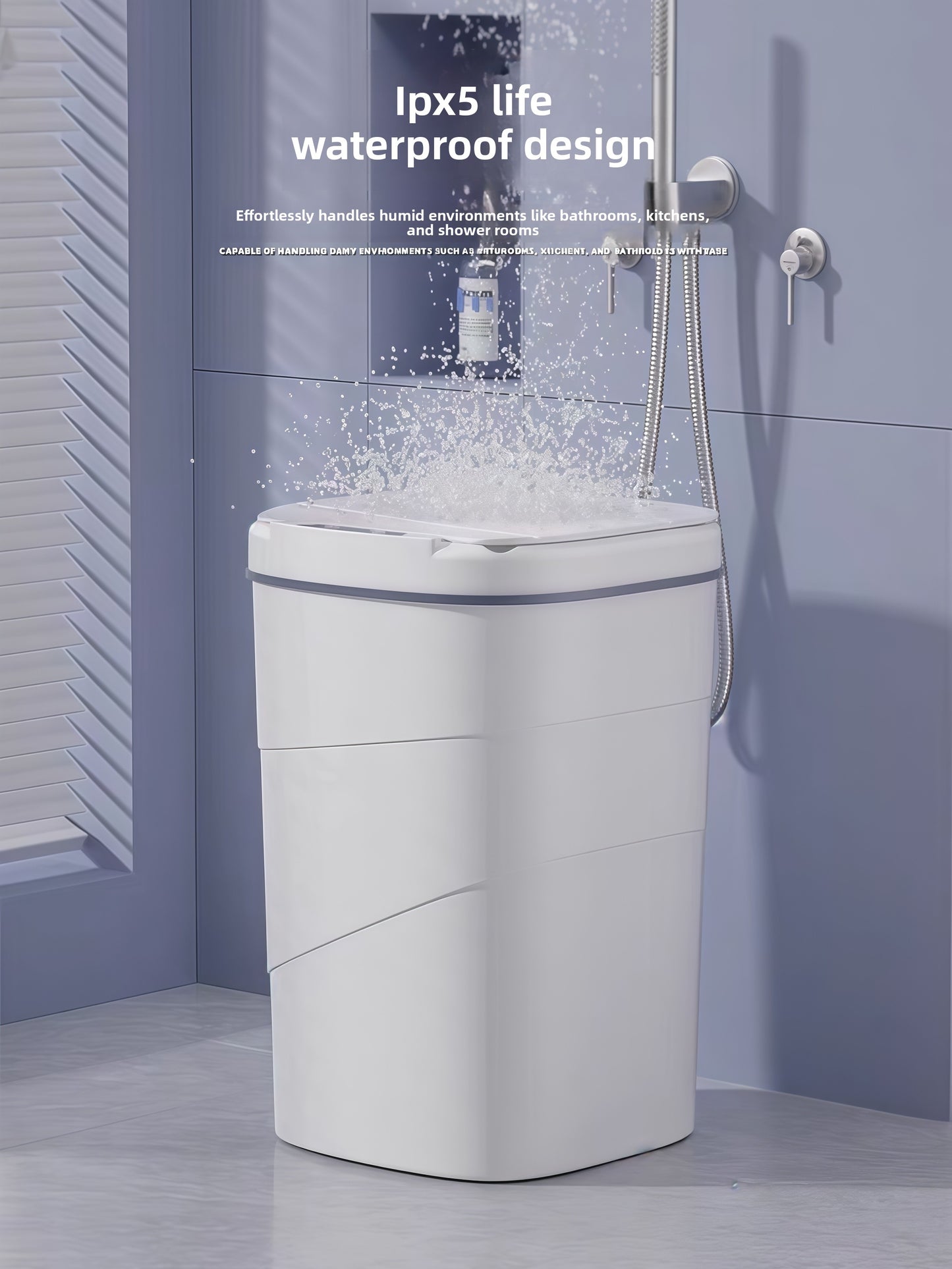 Smart Sensor Trash Can Automatic Lid Large Capacity Kitchen Bathroom