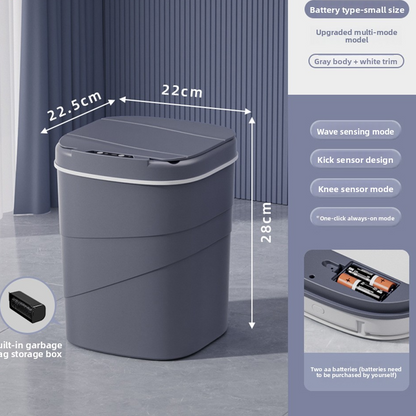 Smart Sensor Trash Can with Night Light