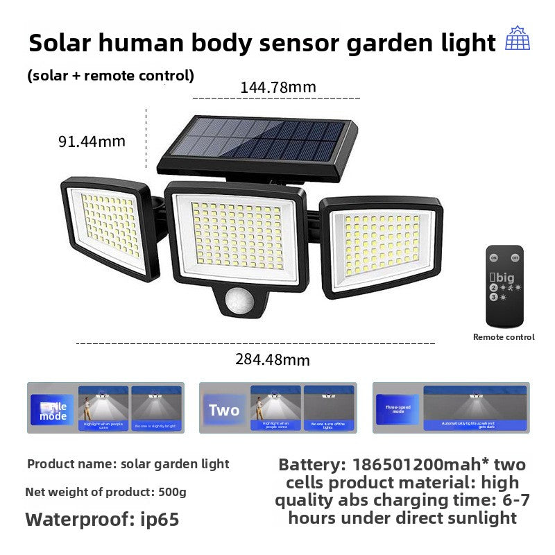 Smart Solar Induction Outdoor Wall Light