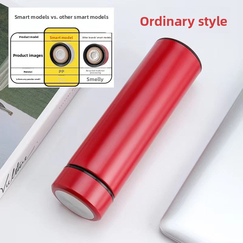 Smart temperature-measuring insulated cup