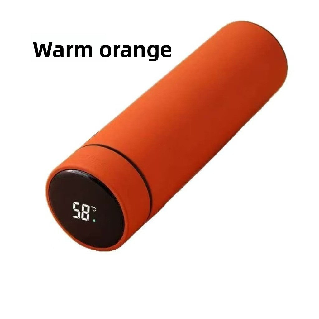 Smart temperature-measuring insulated cup