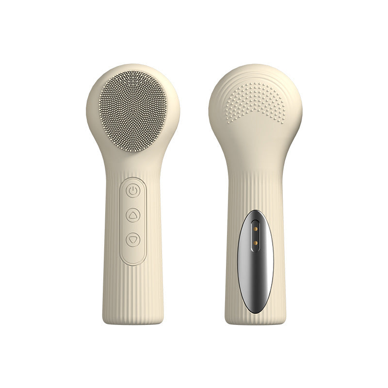 Smart Temperature-Sensing Heating Silicone Facial Cleansing Device