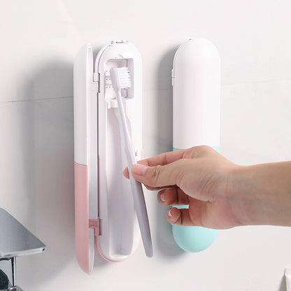 Smart toothbrush holder sanitizer
