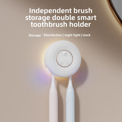 Smart Toothbrush Sterilizer Holder with UV Drying and Night Light