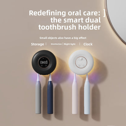 Smart Toothbrush Sterilizer Holder with UV Drying and Night Light