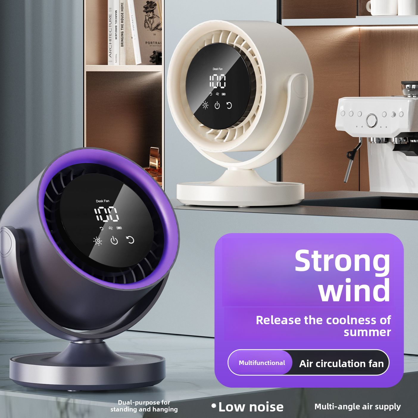 Smart USB Desktop Fan with Digital Display