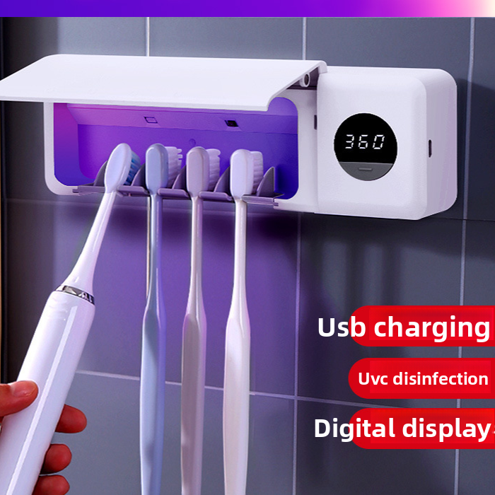 Smart UV Toothbrush Sterilizer with Digital Display