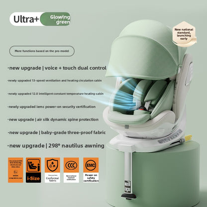 Smart Ventilation Heating Child Car Safety Seat