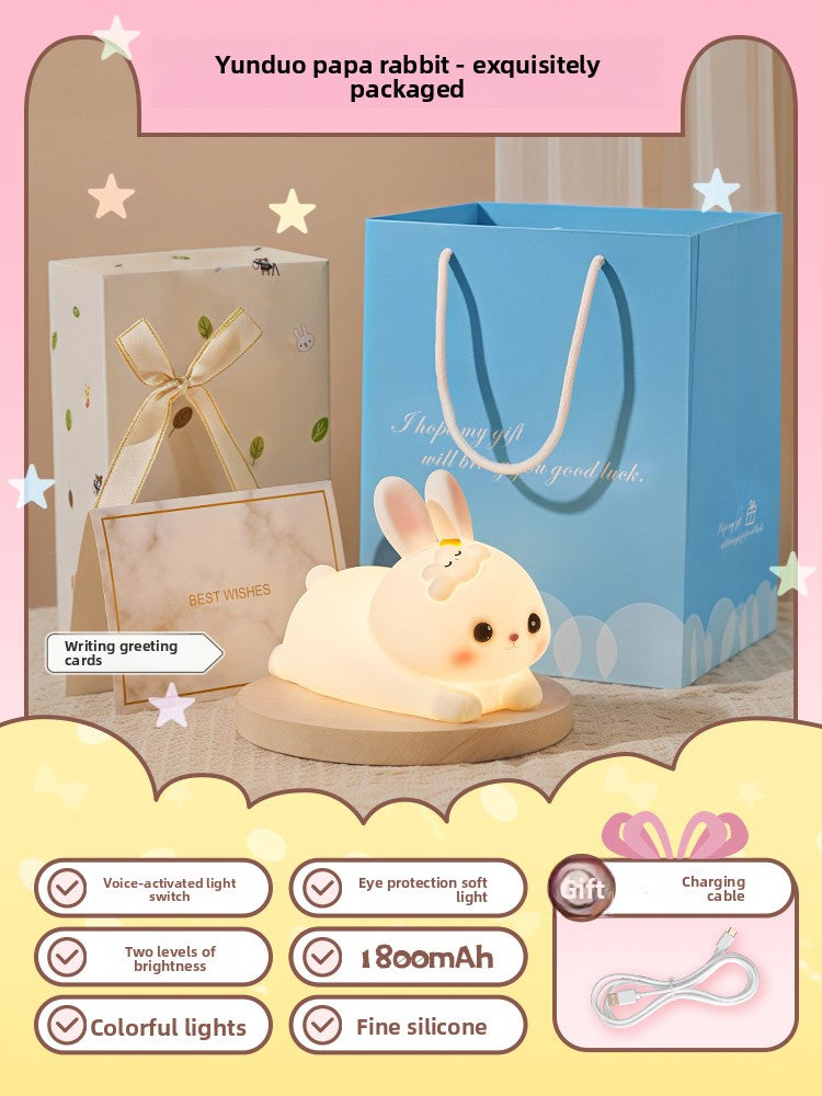 Smart Voice Activated Rabbit Night Light