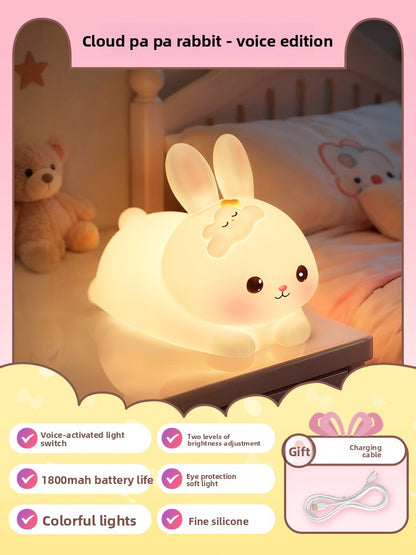 Smart Voice Activated Rabbit Night Light