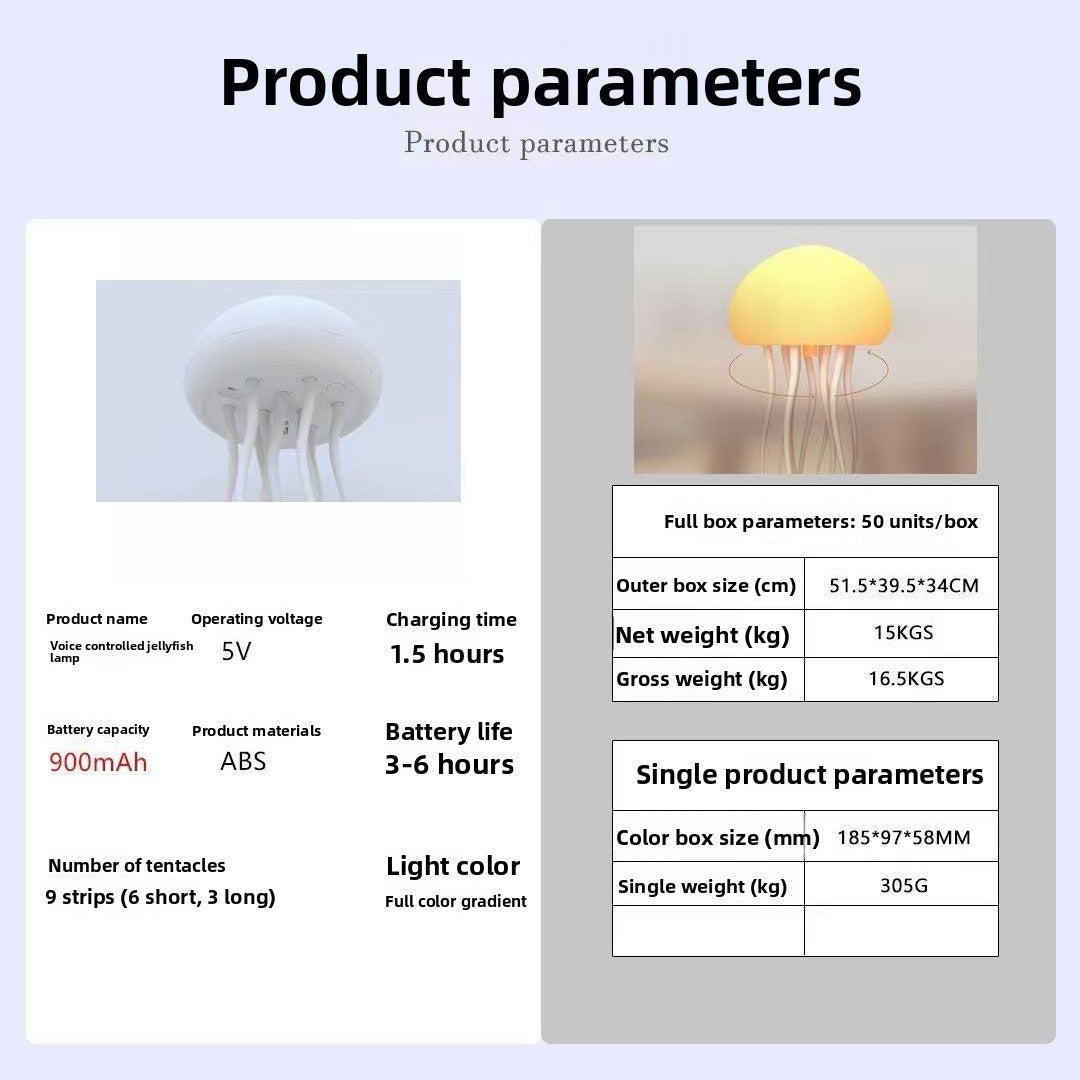 Smart Voice Controlled Jellyfish Night Light