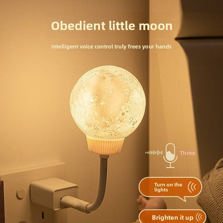 Smart Voice-Controlled Moon Lamp