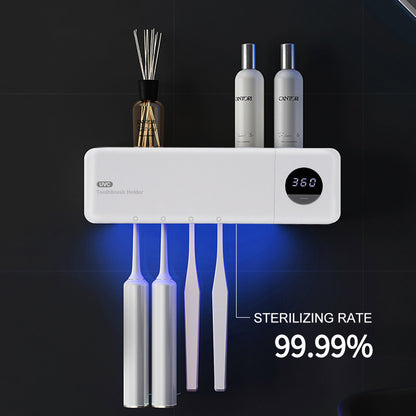 Smart Wall-Mounted UV Toothbrush Sterilizer
