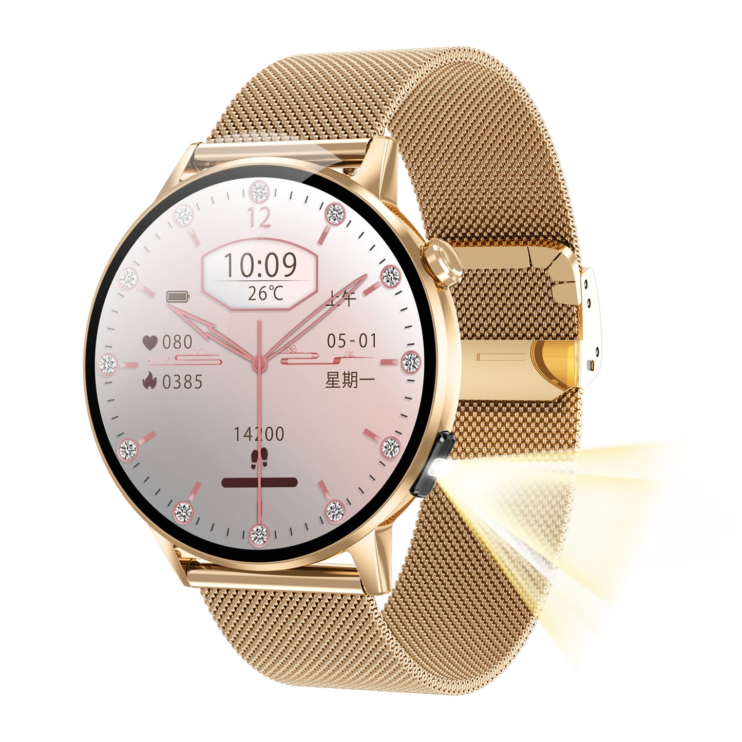 Smart Watch with Health Monitoring and Bluetooth Call