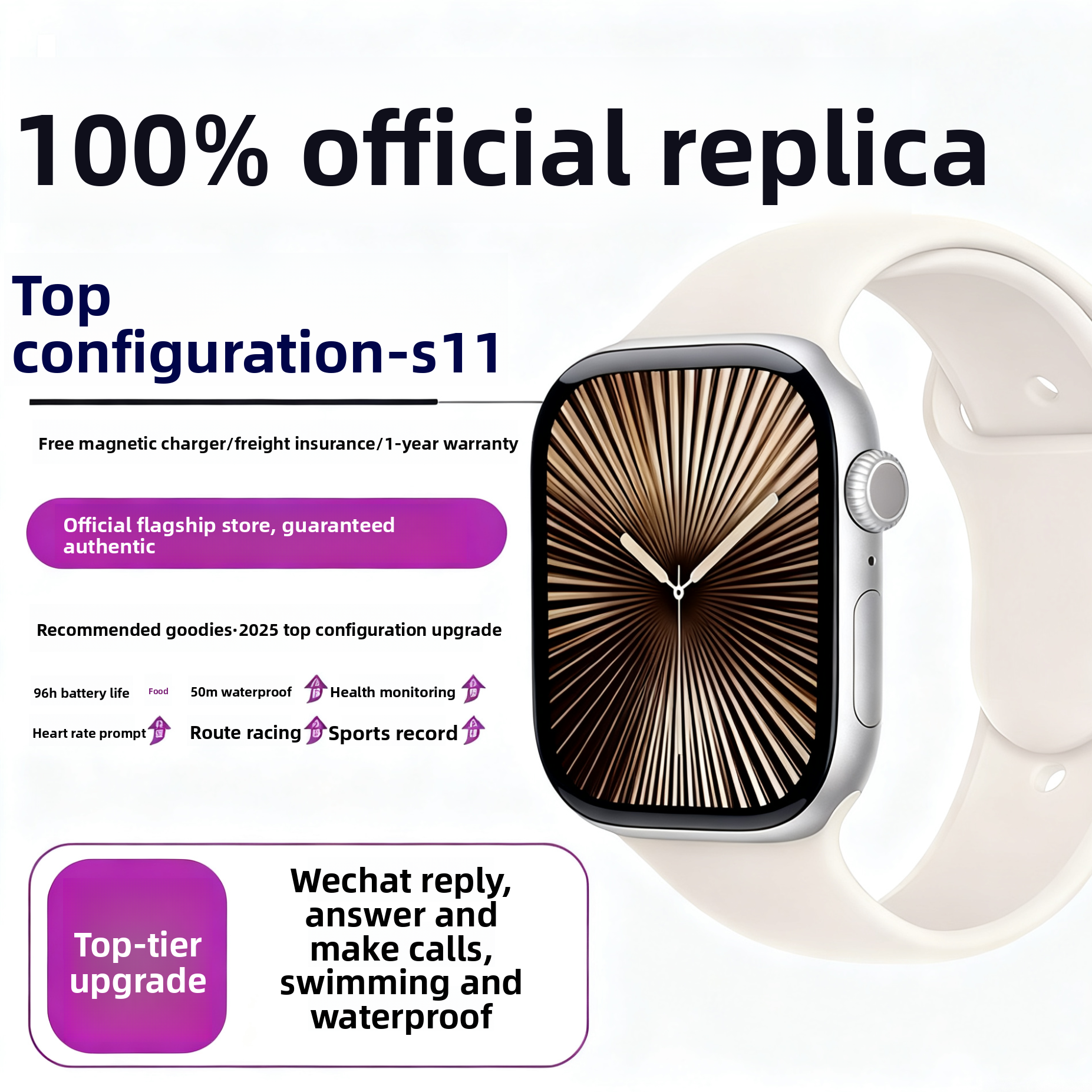 Smart Watch with Health Monitoring and Bluetooth Calling