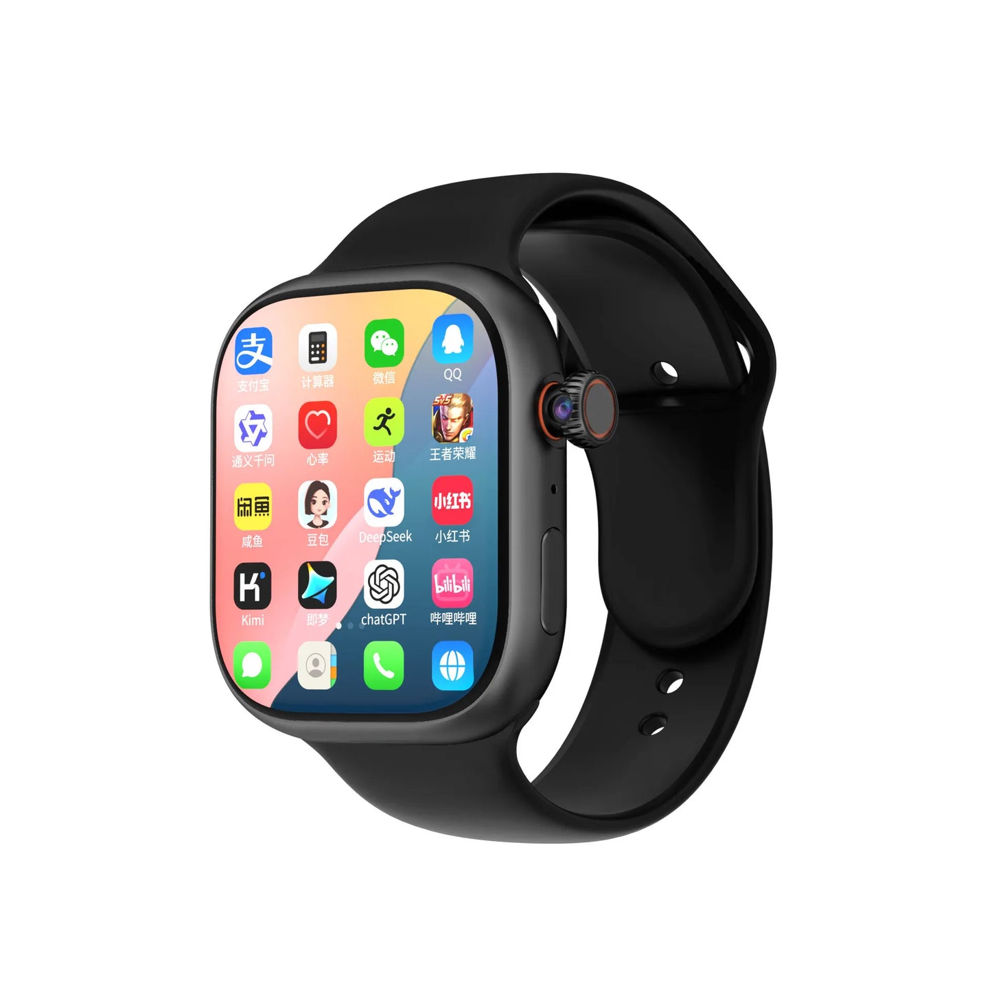Smart Watch with Rotating Camera and Health Monitoring (Cross-border version)