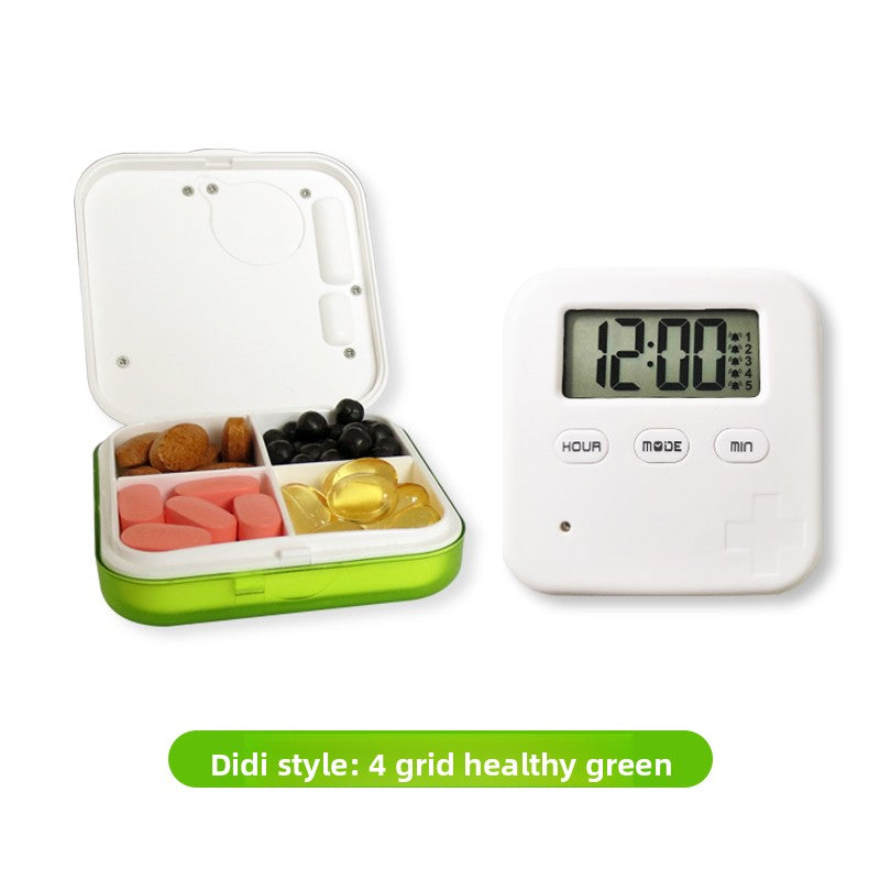 Smart Weekly Pill Organizer with Alarm Reminder