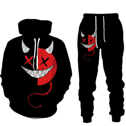 Smiley 3D Printed Men's Hoodie suit
