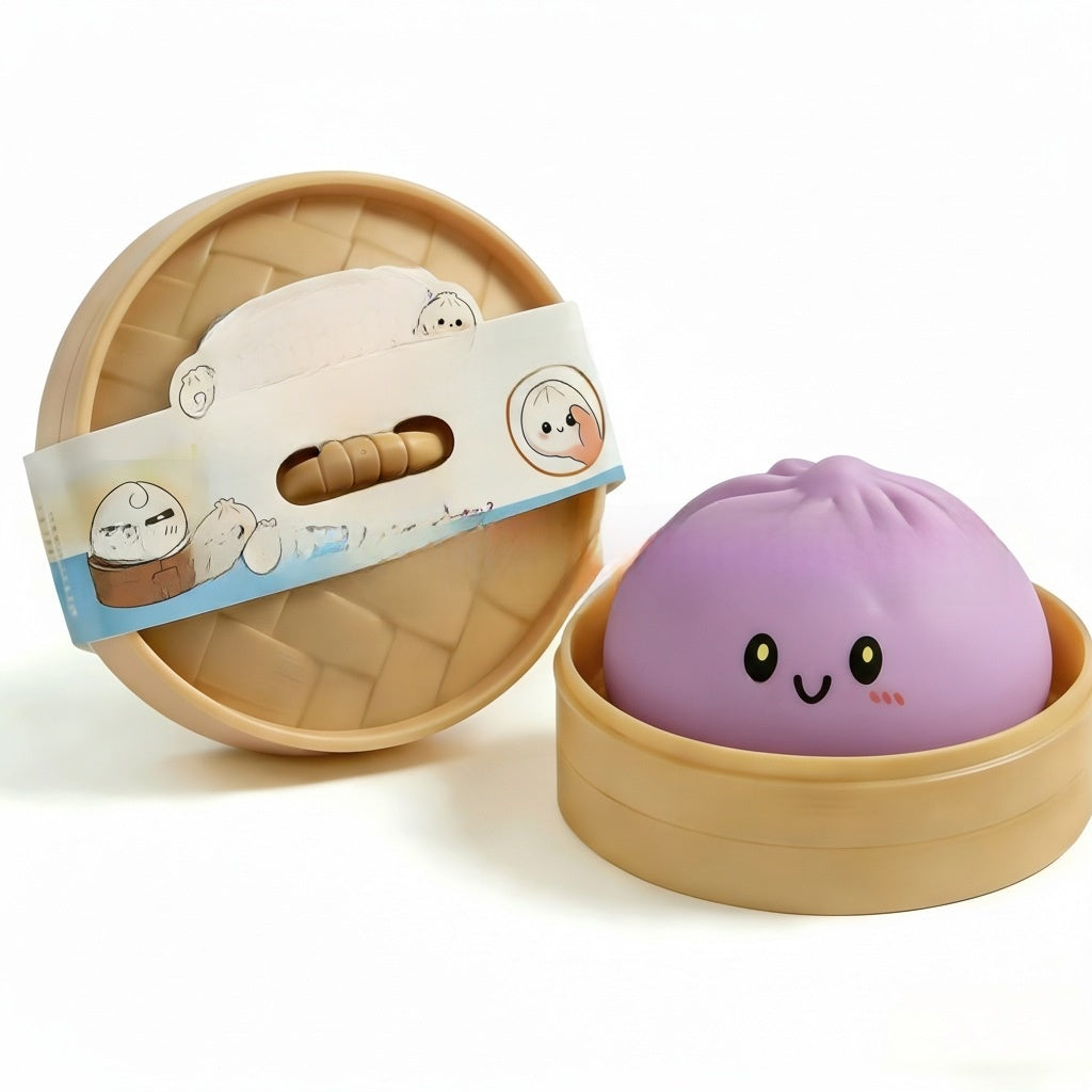 Smiling Face Large Bun Squishy Toy