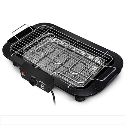 Smoke-free electric barbecue grill