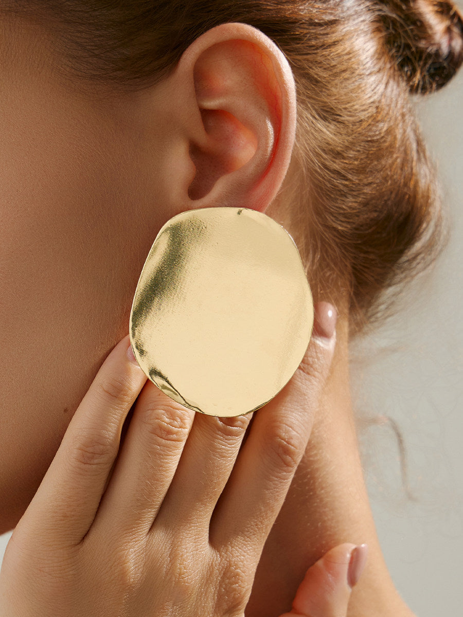 Smooth Irregular Eco-Friendly Ear Studs