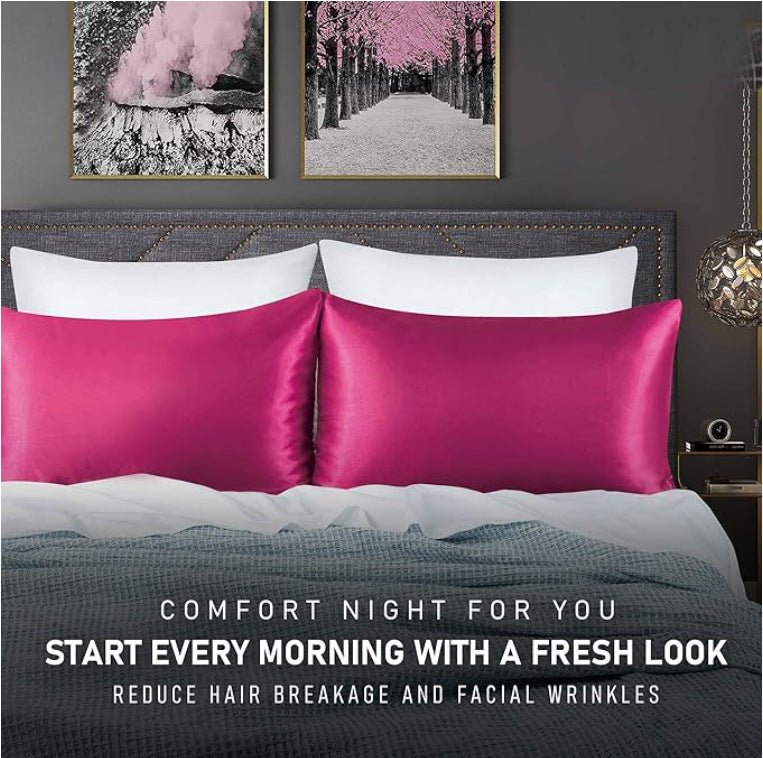 Smooth Silk-like Polyester Pillowcase