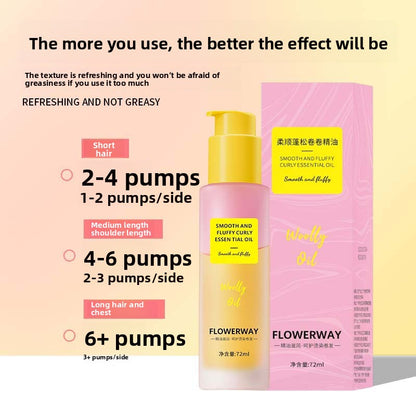 Smoothing Curly Hair Oil for Frizz Control and Damage Repair
