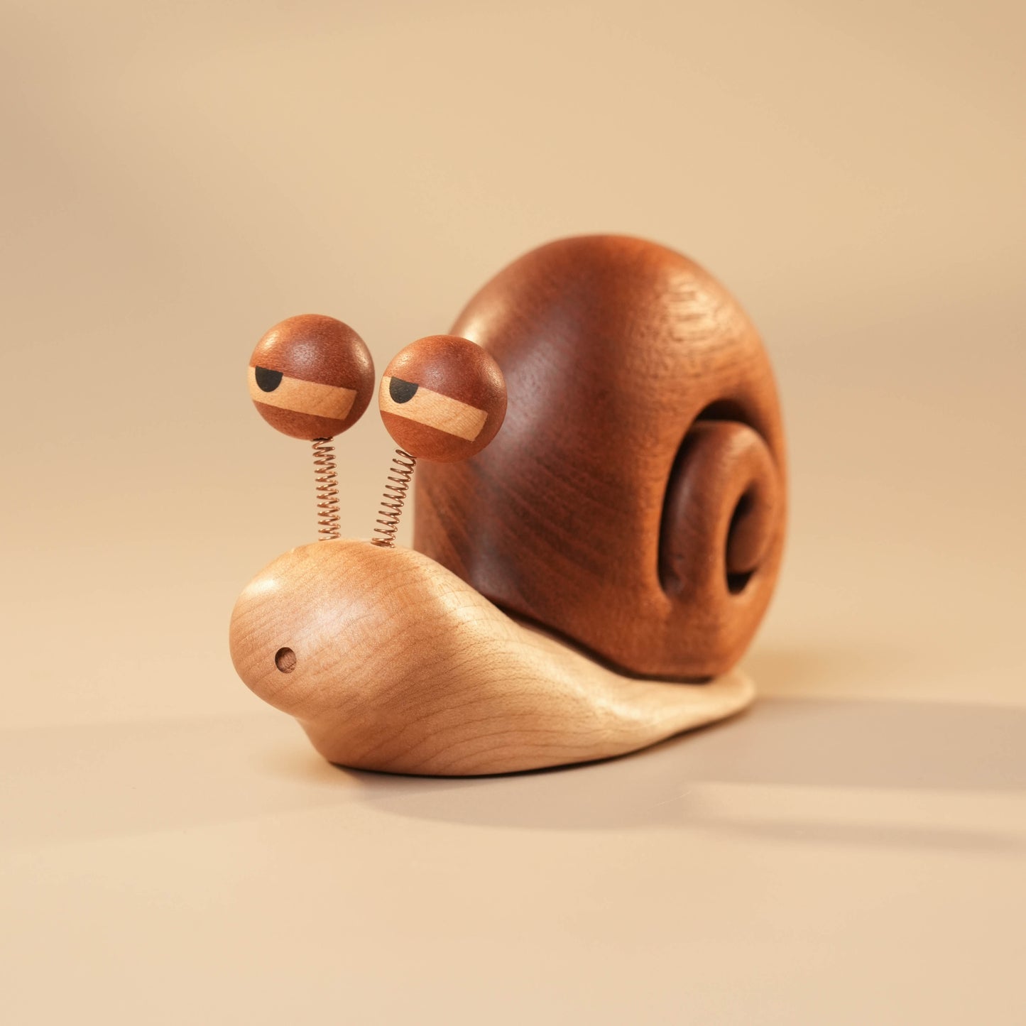 Snail-Shaped Ebony Wood Car Air Freshener and Home Decor