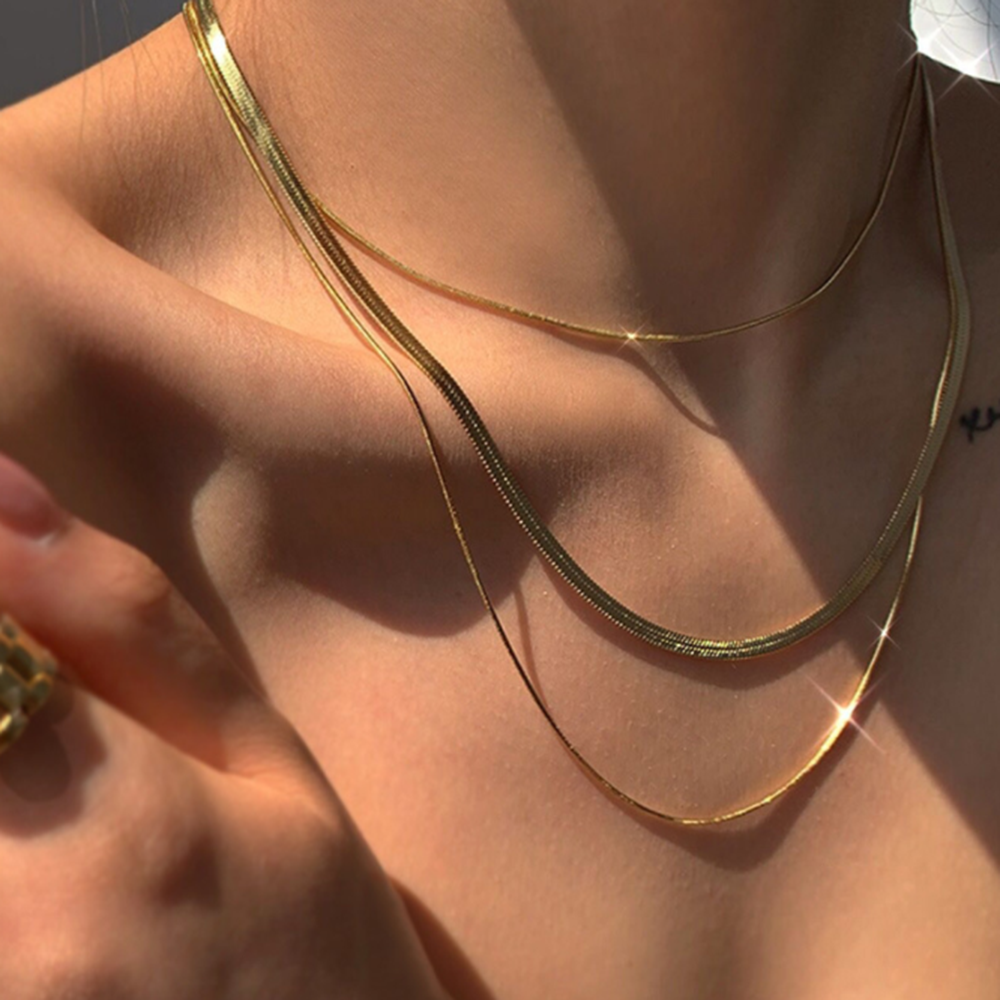 Snake Blade Pendant Necklace