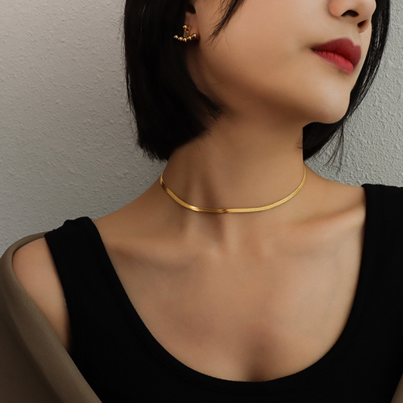 Snake Blade Pendant Necklace