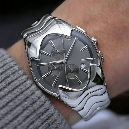 Snake Design Mens Calendar Watch