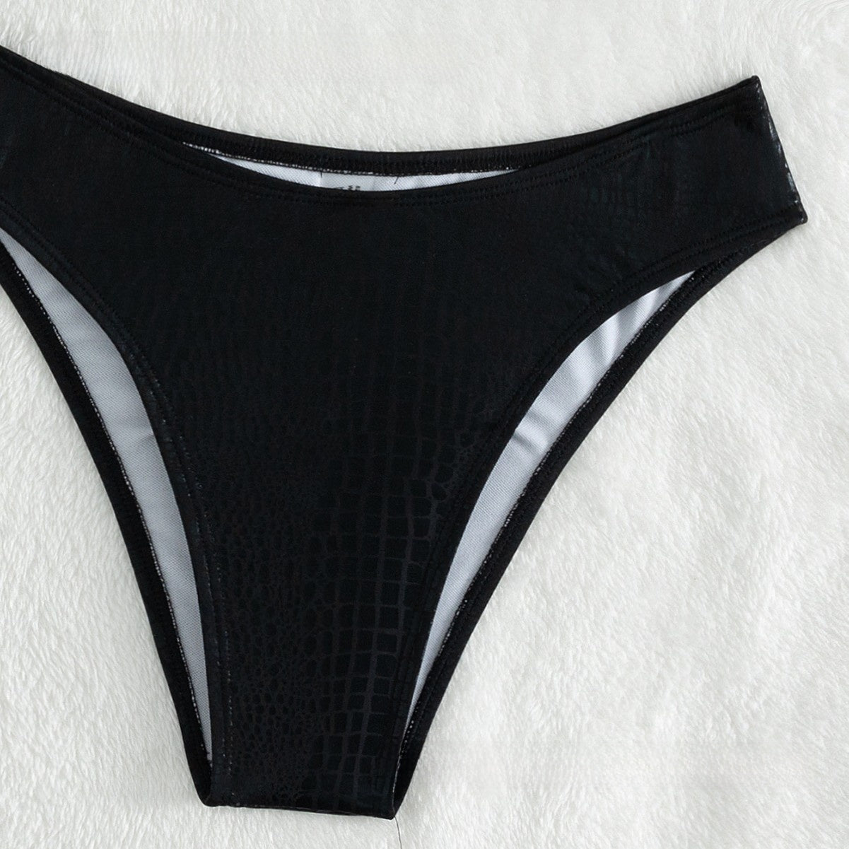 Snake Pattern Bronzing Bikini