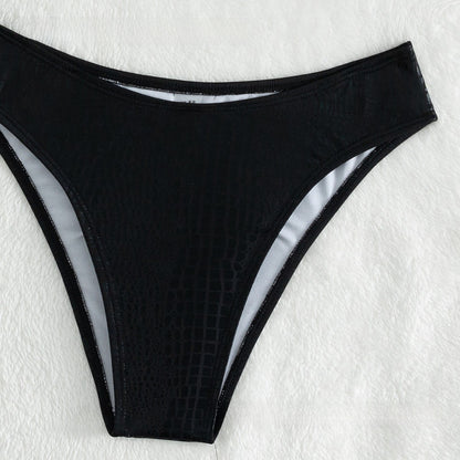 Snake Pattern Bronzing Bikini