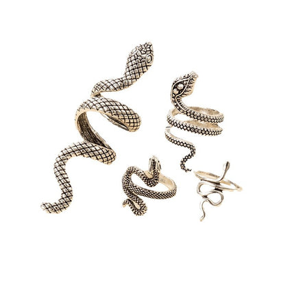Snake Pattern Retro Ring