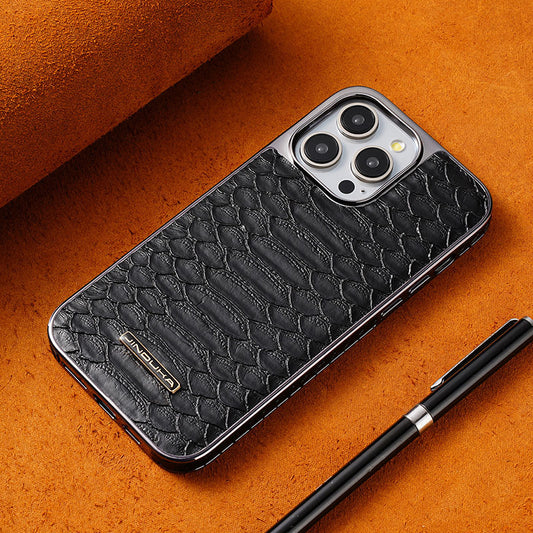 Snake skin leather cover