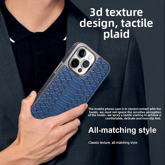 Snake skin leather cover