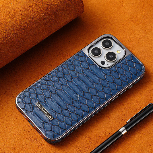 Snake skin leather cover