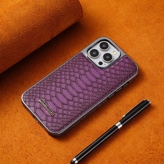 Snake skin leather cover