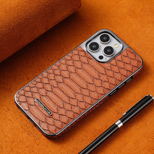 Snake skin leather cover